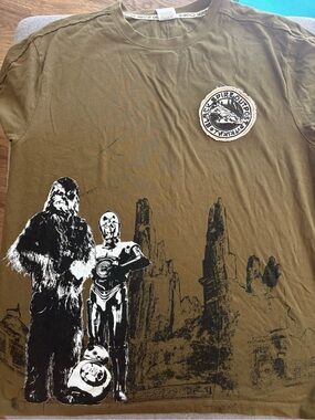 Olive Green Star Wars Black Spire Outpost t shirt